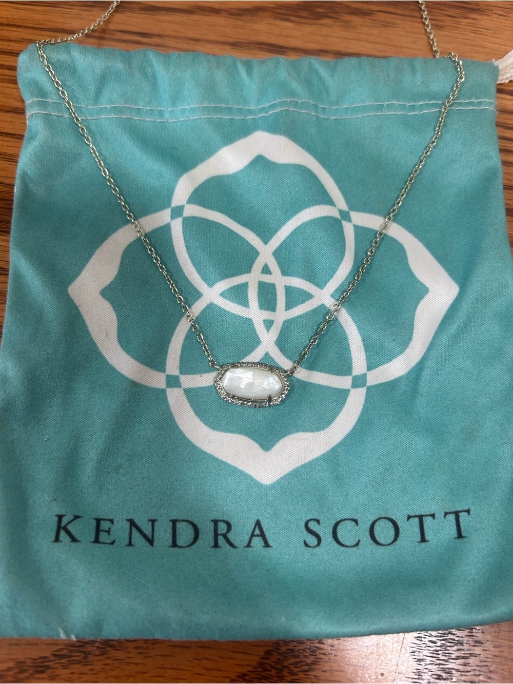 Kendra Scott 14k Gold-Plated & White Mother of Pearl Elisa Pendant Necklace